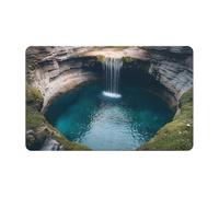 Genérico Alfombra con Efecto 3D de Agujero,Alfombra Antideslizante con Ilusión De Abismo Sin Fondo | 3D con Capacidad Absorbente,para Hogar Cocina Lavandería Entrada Pasillo Dormitorio y Suelo