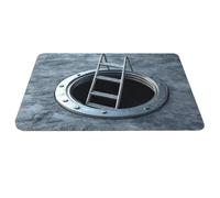 Generico Alfombra con ilusión óptica | Felpudo realista para suelo - Diseño sin fondo alfombra ilusión agujero 3D - Para entrada, dormitorio, salón, cocina, baño, escaleras, terraza, área