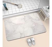 Genérico Alfombra de Baño Antideslizante de Diatomita 60x90cm, Alfombras de Entrada, Alfombra Ducha Súper Absorbente de Piedra de Secado Rápido, Bath Mat Lavable para Puerta Bañera Cocina Ink 2-1230