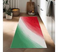 Genérico Alfombra de Entrada 50 x 140 cm Estilo Simple, Alfombra Larga para Pasillo Corredor Lavable y Antideslizante Fruta sandía Rayas para Dormitorio Cocina y recibidor