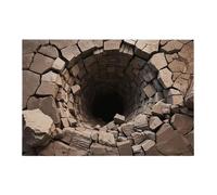 Generico Alfombra de ilusión óptica 3D | antideslizante divertida, ilusión óptica de agujero 3D, para casa, oficina, dormitorio