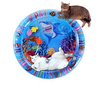 Genérico Alfombra De Juego Impermeable - 8cm Alfombrass Sensor De Agua | Alfombras De Juego para Gatos - Alfombras para Gatos, Alfombra Inflable, Aros/Tapetes Paras Animales Marinos, Cojín