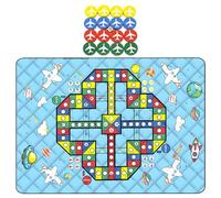 Genérico Alfombra de Juegos para Exteriores - Manta de Picnic Impermeable de 200x150 cm, Almohadilla de Capas de Tela Oxford Pongee de poliéster con Piezas de | Estera portátil del Juego de Mesa d