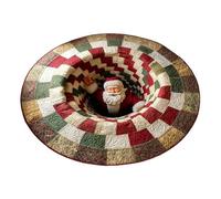 Generico Alfombra de Navidad - Decoración de cocina - Estera navideña con ilusión 3D | Para entrada, patio, suelo, patio, casa, exterior, dormitorio, salón, cocina, porche, ambientes interiores