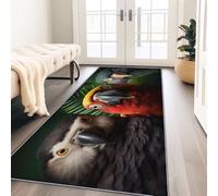 Genérico Alfombra de Pasillo 60 x 120 cm, Pájaros Suave Alfombra Antideslizante Lavable para Cocina, Animales Salvajes Alfombras de Dormitorio para Entrada Sala de Estar lavandería