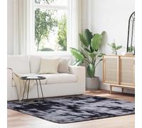 Genérico Alfombra de Pelo Largo NAVARRA Gris Oscuro 200x200 cm poliéster,Decoración,Alfombras-4102880