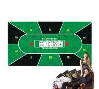 Genérico Alfombra de Poker Texas, Alfombra de Poker Holdem - Alfombra de Disposición de Goma Mantel de Juego de | Mesa de Juego Texas Poker para salas de juegos de mesa, fiestas familiares, reunión
