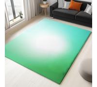 Genérico Alfombra de salón Verde Claro 120 x 170 cm, Simple Minimalista Verde Esmeralda Apertura Lavable a máquina Antideslizante de Pelo Corto fácil de cuidar para salón Comedor hogar y Oficina.