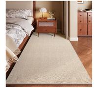 Genérico Alfombra De Sisal Ultra Grande, Alfombra Lavable Antideslizante, For Dormitorio, Comedor, Alfombra De Pelo Bajo Que No Se Desprende, Alfombras Grandes(White,200x250cm/79x98in)
