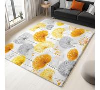 Genérico Alfombra Decorativa Viento Natural 180 X 240 Cm Antideslizante Pelo Corto Y Lavables para Habitacion Comedor Dormitorio, Amarillo Alfombra Curación Diente De León para Chico Chica