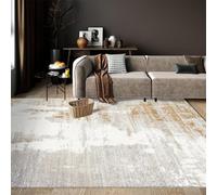 Genérico Alfombra Dormitorio Suave Lavable Antideslizante 120 X 170 CM | Alfombra Cocina Lavable Antideslizante,Alfombra Pasillo de Dormitorio,Alfombra Silla Escritorio,Comedor,Gris Amarillo