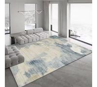 Genérico Alfombra Dormitorio Suave Lavable Antideslizante 120 X 170 CM Boho | Alfombra Cocina Lavable Antideslizante,Alfombra Pasillo de Dormitorio,Alfombra Silla Escritorio,Comedor,Azul Amarillo Claro