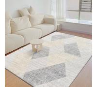 Genérico Alfombra Dormitorio Suave Lavable Antideslizante 120 X 170 CM Boho | Alfombra Cocina Lavable Antideslizante,Alfombra Pasillo de Dormitorio,Alfombra Silla Escritorio,Comedor,Gris Beige