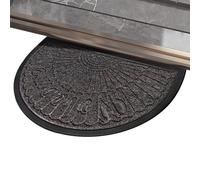 Genérico Alfombra Entrada Interior | 40x60cm Base Antideslizante - Secado rápido semicircular Absorbente Felpudo Interior | para Perro, Mascotas, Barro, Zapatos, Exterior Patio, Porche y