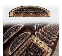 Genérico Alfombra Escalera Almohadilla Antideslizante para Alfombra De Escalera 55 65 80 CM De Longitud/Protector De Escalera Curvo para Escalera De Madera(B 2 PCS,W 24 CM L 80 CM)