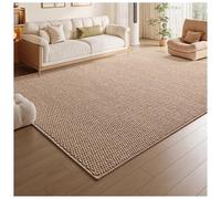 Genérico Alfombra Grande Tejida De Sisal, Alfombras For Sala De Estar, Resistente A Las Manchas, Fácil De Limpiar, For Patio Interior/Exterior, Terraza, Porche, Jardín, Patio(Khaki,100x150cm/39x59in)