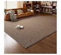 Genérico Alfombra Grande Tejida De Sisal, Alfombras For Sala De Estar, Resistente A Las Manchas, Fácil De Limpiar, For Patio Interior/Exterior, Terraza, Porche, Jardín, Patio(Brown,120x140cm/47x55in)