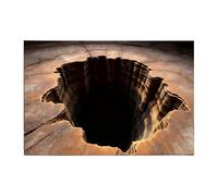 Genérico Alfombra ilusión óptica | Alfombras 3D Ilusión Óptica | Alfombras Terciopelo Parecen Un Agujero Ilusiones | Alfombra Antideslizante Trampa 3D ilusiones visualesdecoración del hogar