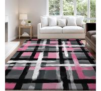 Genérico Alfombra Lavable 80 x 120 cm Alfombras Grafiti, Corredor Rectangular Minimalista A Cuadros - Colorido Alfombra Antideslizante Suave de Pelo Corto para Salón Dormitorio