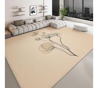 Genérico Alfombra Lavable a Máquina 140 x 200 cm Vintage, Pelo Corto Antidesprendimiento Antideslizante Minimalista Plantas Árboles - Alfombra Estampada para Salón Dormitorio Cocina Pasillo Oficina