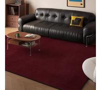 Genérico Alfombra Moderna Verde Oliva de 5 x 7, Alfombra Texturizada de Perfil bajo, Respaldo de Silicona Antideslizante, Alfombra de Felpa Resistente al Agua for Comedor(Rot,3 * 4.5m/9.8 * 14.6ft)