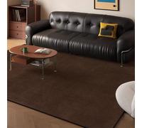 Genérico Alfombra Moderna Verde Oliva de 5 x 7, Alfombra Texturizada de Perfil bajo, Respaldo de Silicona Antideslizante, Alfombra de Felpa Resistente al Agua for Comedor(Tan,0.8 * 1.2m/2.6 * 3.9ft)