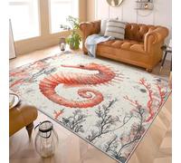 Genérico Alfombra Pelo Corto Salón Moderna 3D Impresión 60x90 cmTema del Mundo SubmarinoAlfombra Lavable Antideslizante Alfombras de Juego Blanco para Pasillo Dormitorio Escritorio Comedor