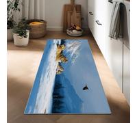 Genérico Alfombra Runner 40 x 120 cm fotografía artística para Entrada, Antideslizante atrapa Suciedad - Alfombra Lavable Absorbente Animal Lobo águila Nieve para Cocina lavandería salón
