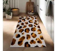 Genérico Alfombra Runner 60 x 120 cm Arte Abstracto para Entrada, Antideslizante atrapa Suciedad - Alfombra Lavable Absorbente Animales Leopardo Bloques de Color para Cocina lavandería salón