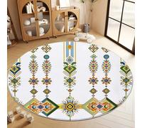 Genérico Alfombra Salón 200cm Dormitorio Antideslizante Pie de Cama Dormitorio Decorativa Alfombra de Área Antiguo Egipto Civilización Historia Decorativa para Sala de Estar, Comedor