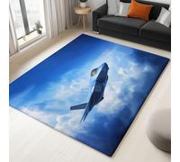 Genérico Alfombra Salón Combatiente 140x200cm Alfombra área Lavable Antideslizante Suave, Alfombras Decorativa Impresión 3D Modernas para Dormitorio, Comedor, Cocina