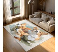 Genérico Alfombra Salon Corgi 180 x 240 cm, Alfombra Lindo Perro, Alfombras de Pelo Corto Suave Lavable Antideslizante para Dormitorio, Home Decoration P-&46