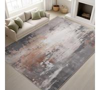 Genérico Alfombra Salon Dormitorio 60 x 100 cm, Abstracto Pelo Corto Antideslizante Alfombras de Juegos para Entrada Guardería, Rústico Textura Artístico, Lavable Gris Grafito Felpudo Entrada Casa