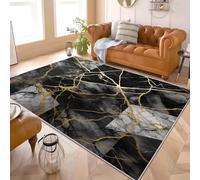 Genérico Alfombra Salon Grande 120x180 cm GeometríA MáRmol Abstracto Arte Antideslizante Alfombras Lavables en Lavadora Alfombra de Habitacion Gris Modernas Decoración Tapete Pelo Corto