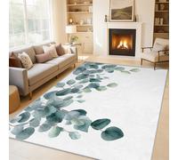 Genérico Alfombra Salon Hojas de Eucalipto 40x60 cm, Alfombra Hoja Verde, Alfombras de Pelo Corto Suave Lavable Antideslizante para Dormitorio, Home Decoration P-&69