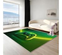 Genérico Alfombra salón Lavable 40 Grados - Alfombra Antideslizante Suave cómoda, Alfombra Reverso Antideslizante mullida, Fotografía Videojuego Controlador, Verde Oscuro, 60 X 90 cm