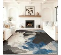 Genérico Alfombra Salon Oriental Animal Lobos Yin Y Yang Tai Chi, Comedor Lavable Antideslizante Alfombra, Multicolor Alfombra Pelo Corto 120 x 180 cm para Dormitorio Cocina Hall Entrada Pasillo