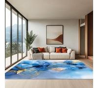 Genérico Alfombra Salón Pelo Corto Suave - Alfombras Dormitorio Matrimonio Comedor Gran Alfombra Antideslizante Moderno Abstracto con Infusión De Alcohol, 140 x 200 cm