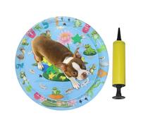 Generico Alfombra sensorial para agua de gato, alfombra de agua rellena reforzada para gatos - con bomba hinchable de PVC reforzado antigoteo y refrescante | para perros y mascotas