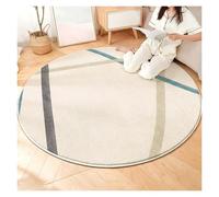 Genérico Alfombra Shaggy Plüsch Circular For Espacios Acogedores, Alfombras De Suelo Premium Ultra Suave con Agarre Antideslizante,decoración For Dormitorio Y Salón(Beige,200 * 200cm)