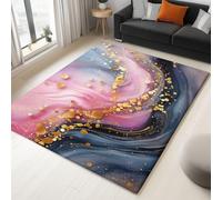 Genérico Alfombra Suave - Alfombras Salon habitación Infantil Lavables, Comedor, Cocina, Habitación - Mármol Líquido Moderno Y Abstracto, Fácil de Cuidar - Alfombra Rectangular 120 x 160 cm