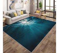 Genérico Alfombra Submarino Dormitorio, Fondo Marino Océano Mar Alfombra Salon Pelo Corto, Antideslizante, Lavable, para Salon Cocina Dormitorio 40x60cm QAZ12