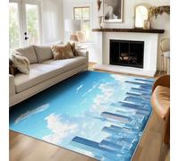 Genérico Alfombras Arquitectura Urbana para Sala de Estar y Quarto, Alfombras Paisaje Urbano Moderno Grandes de 180 X 270 cm, Lavables y Antideslizantes Tapete, Decoración del Hogar C12