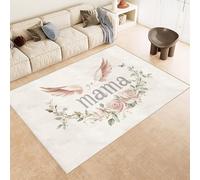 Genérico alfombras de Salon 160x200cm Alas Mamá Alfombra Dormitorio Suelo Suave Microfibra Transpirable Lavable Antideslizante decoración Dormitorio salón Pasillo EL1947