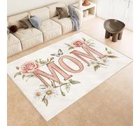 Genérico alfombras de Salon 80x150cm MAMÁ Alfombra Salon Pelo Corto Esterilla Microfibra Transpirable Suave Lavable Antideslizante para Dormitorio salón Pasillo EL2001