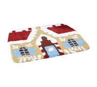 Genérico Alfombras de Salón Christmas Welcome Mat Outdoor Doormat & Porch Décor Non Slip Door Mat Decorative Rug Christmas For Living Room Bedroom (A, 50x80cm)