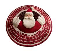 Generico Alfombras para baño navideñas - Alfombrillas antideslizantes para cocina - Alfombras con efecto 3D navideño, para entrada, exterior, patio, casa, dormitorio, salón, cocina, porche