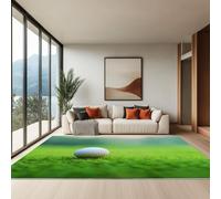 Genérico Alfombras Salon Golf sobre Césped Al Aire Libre 120 x 180 cm Alfombra de área Moqueta de Salón Modernas Antideslizante Pelo Corto y Lavables Verde, para Habitacion Comedor Dormitorio