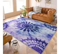 Genérico Alfombras Salon Moderna 160x230 cm Abstracto Bohemio Runas MíSticas Suave Alfombra de Habitacion Antideslizante Lavables Apta para Mascotas Antiincrustante PúRpura Tapete Sala para Sala Baño