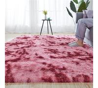 Genérico Alfombras SalóN Pelo Largo - Moderna Suaves Color SóLido Grande Peludas Antideslizante Alfombrilla Lavables Ideal para Decorar Dormitorios, Comedores Y Habitaciones Infantiles.(Red,40x60cm)